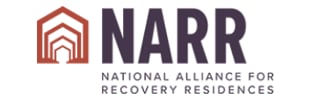 NARR National Alliance for Recovery Residences logo with red arch icon
