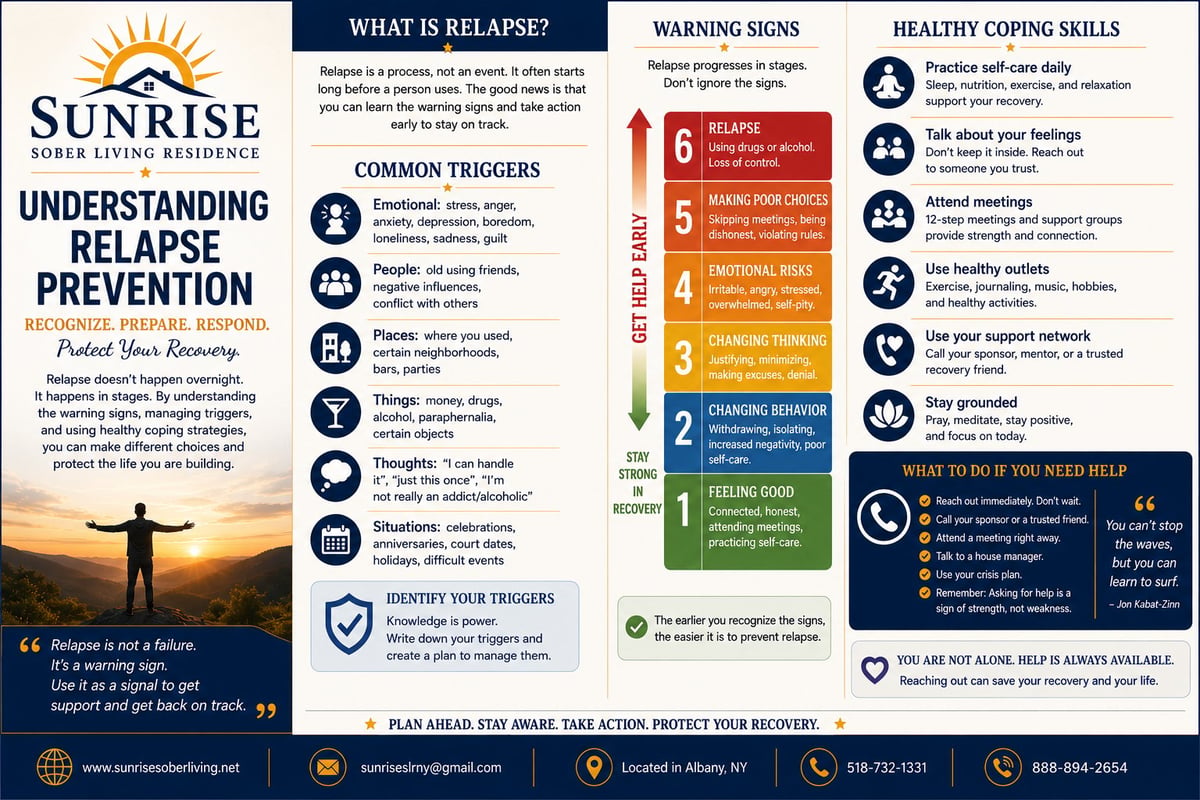 Infographic on understanding relapse prevention